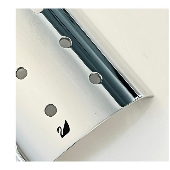 Swarovski Crystal Mini Tulip Flower HOLDER Silver Metal DISPLAY STAND Swan Logo! - Picture 5 of 6